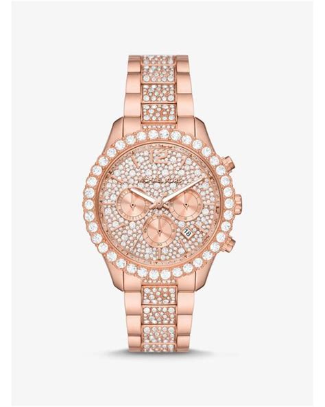 michael kors layton world atlas|Oversized Layton Pavé Rose Gold.